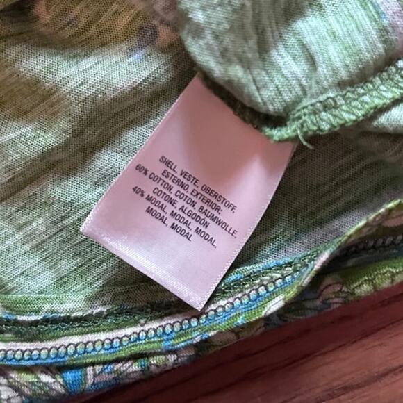 Meadow Rue by Anthropologie XS Boho crochet collar floral top - Picture 7 of 8